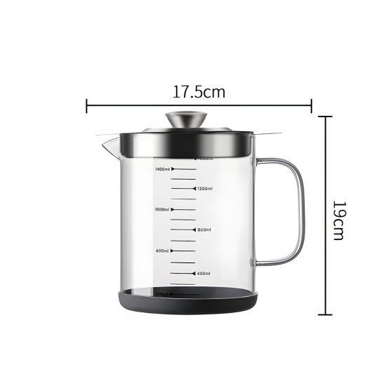 Glass Jug & Strainer 1500 ml